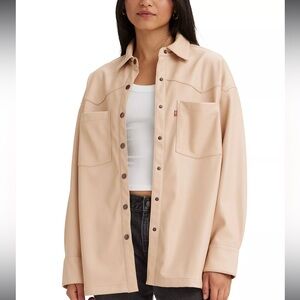 Levi’s Faux Leather Button Up Gia Shirt